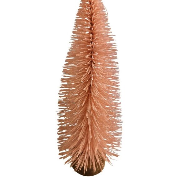 Set Of 3 Miniature Bottle Brush Trees Spring Easter In Pastel Colors 7 in. tall - Picture 6 of 6